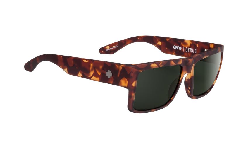 Spy Cyrus Sunglasses Soft Matte Camo Tort / Happy Grey Green