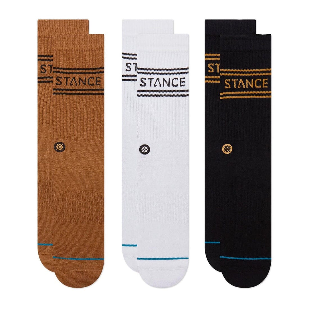 Stance Basic Crew 3 Pack Socks Gold M