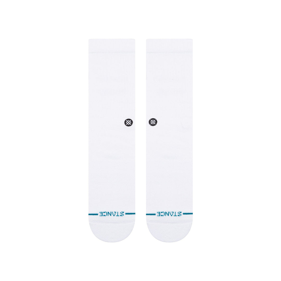 Stance Icon Crew Socks - White / Black