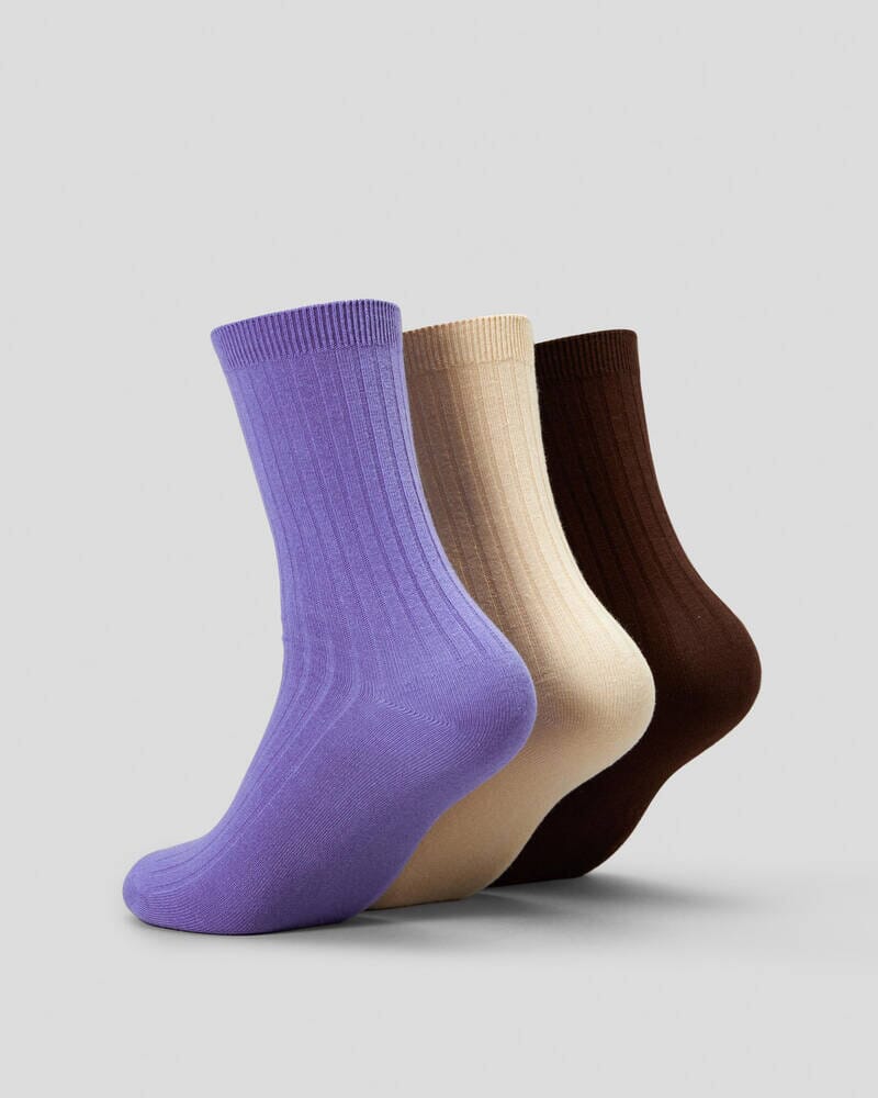 Stussy Womens Graffiti Slouch Socks 3 Pack