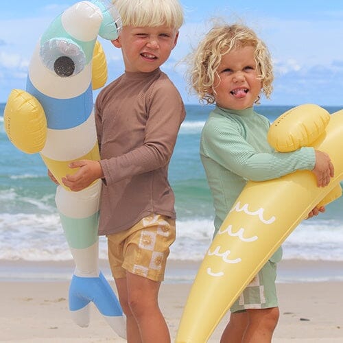 Sunnylife Kids Inflatable Noodle Finn The Fish Multi Set Of 2