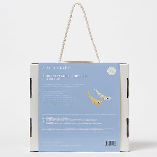 Sunnylife Kids Inflatable Noodle Finn The Fish Multi Set Of 2