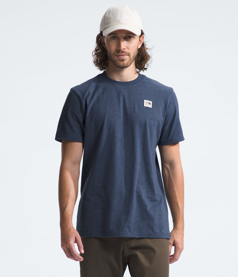 The North Face Heritage Patch Heather T-Shirt Summit Navy Heather S