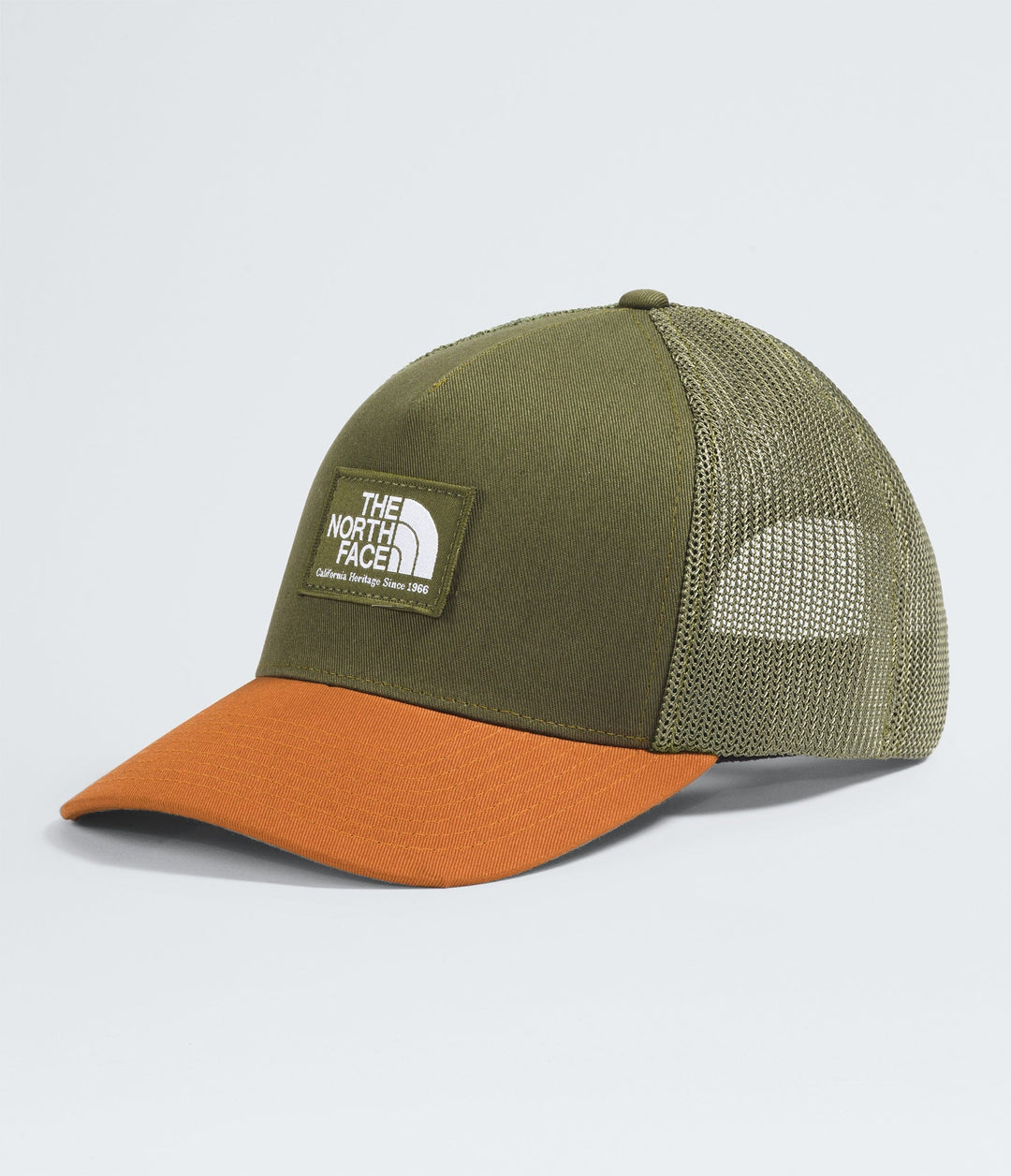 The North Face Keep It Patch Structured Trucker Cap Forest Olive / Orange