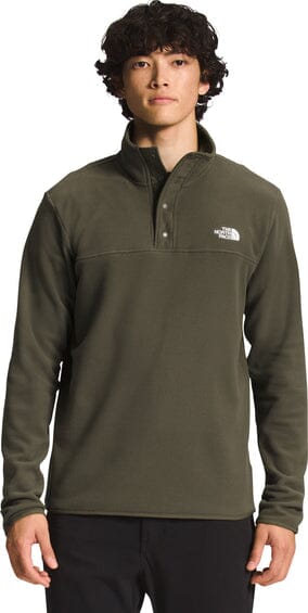 The North Face TKA Glacier Snap-Neck Fleece New Taupe Green S