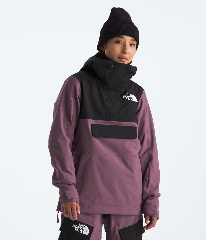 The North Face Womens Driftview Anorak TNF Black-Midnight Mauve S