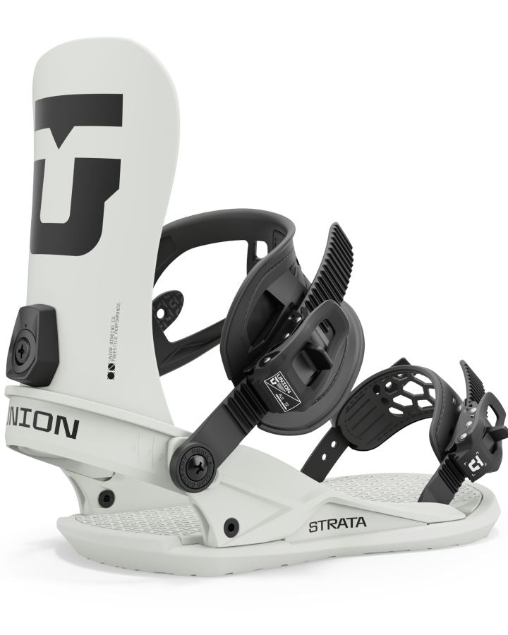 Union Strata Snowboard Bindings 2025 Bone White M