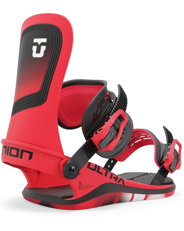 Union Ultra Snowboard Bindings 2025 Hot Red M