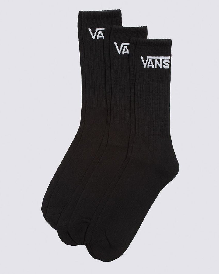 Vans Classic Crew Socks 3-Pack - Black