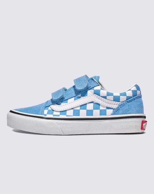 Vans Old Skool V Youth - Colour Theory Checkerboard Heritage Blue