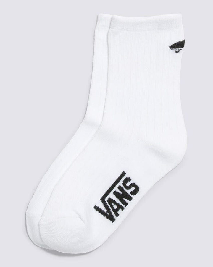 Vans Womens Kickin It Crew Socks White