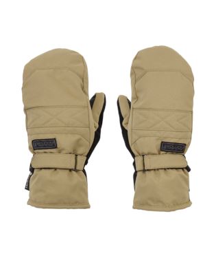 Volcom Peep Gore-Tex Womens Mitts Dark Khaki S