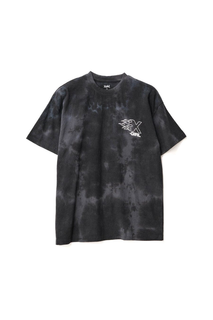 X-Girl Burning X Logo Relaxed T-Shirt
