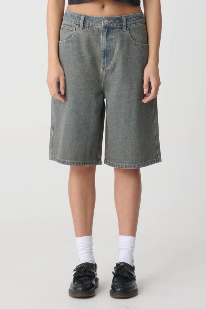 X-Girl Gordon Spray Baggy Shorts