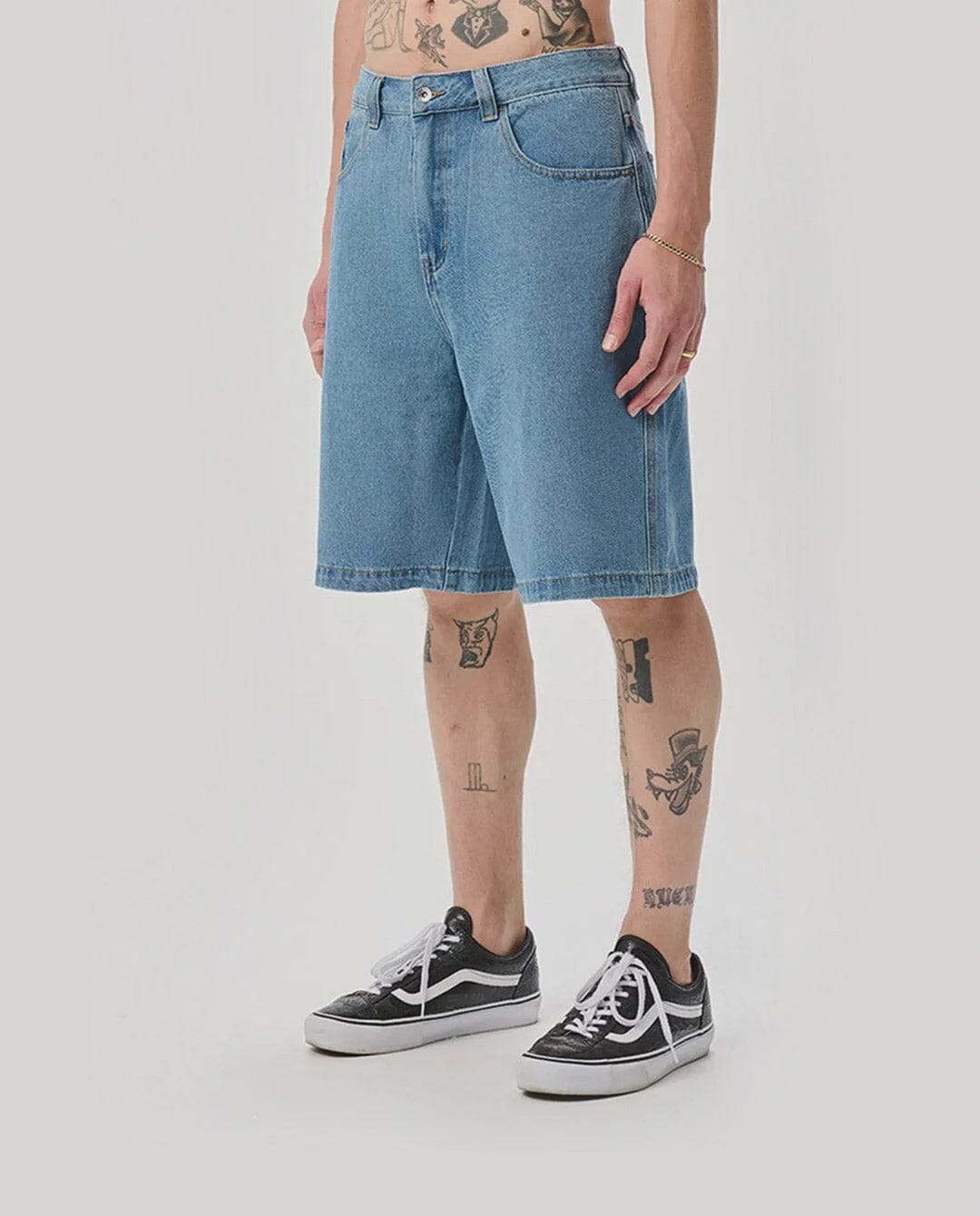 X-Large Bull Denim 91 Shorts - Mid Blue