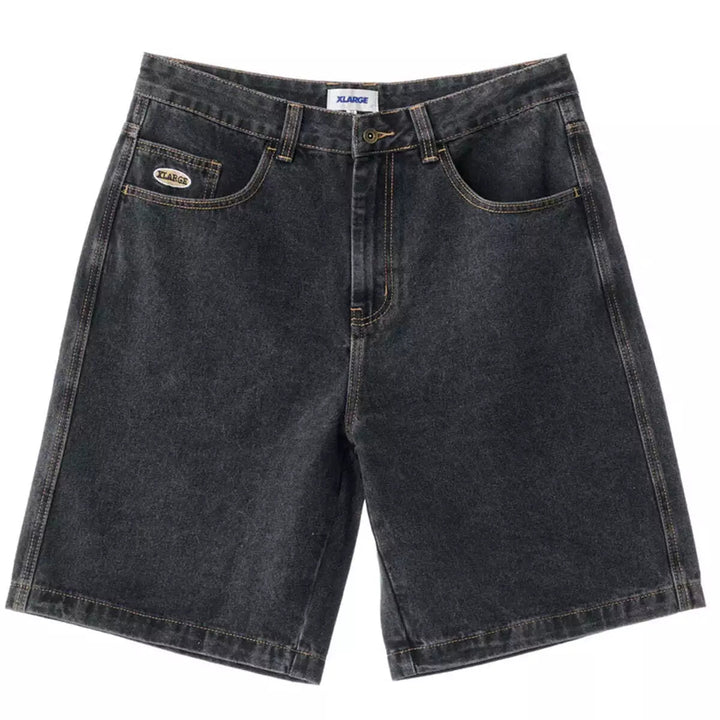 X Large Bull Denim 91 Shorts - Washed Black