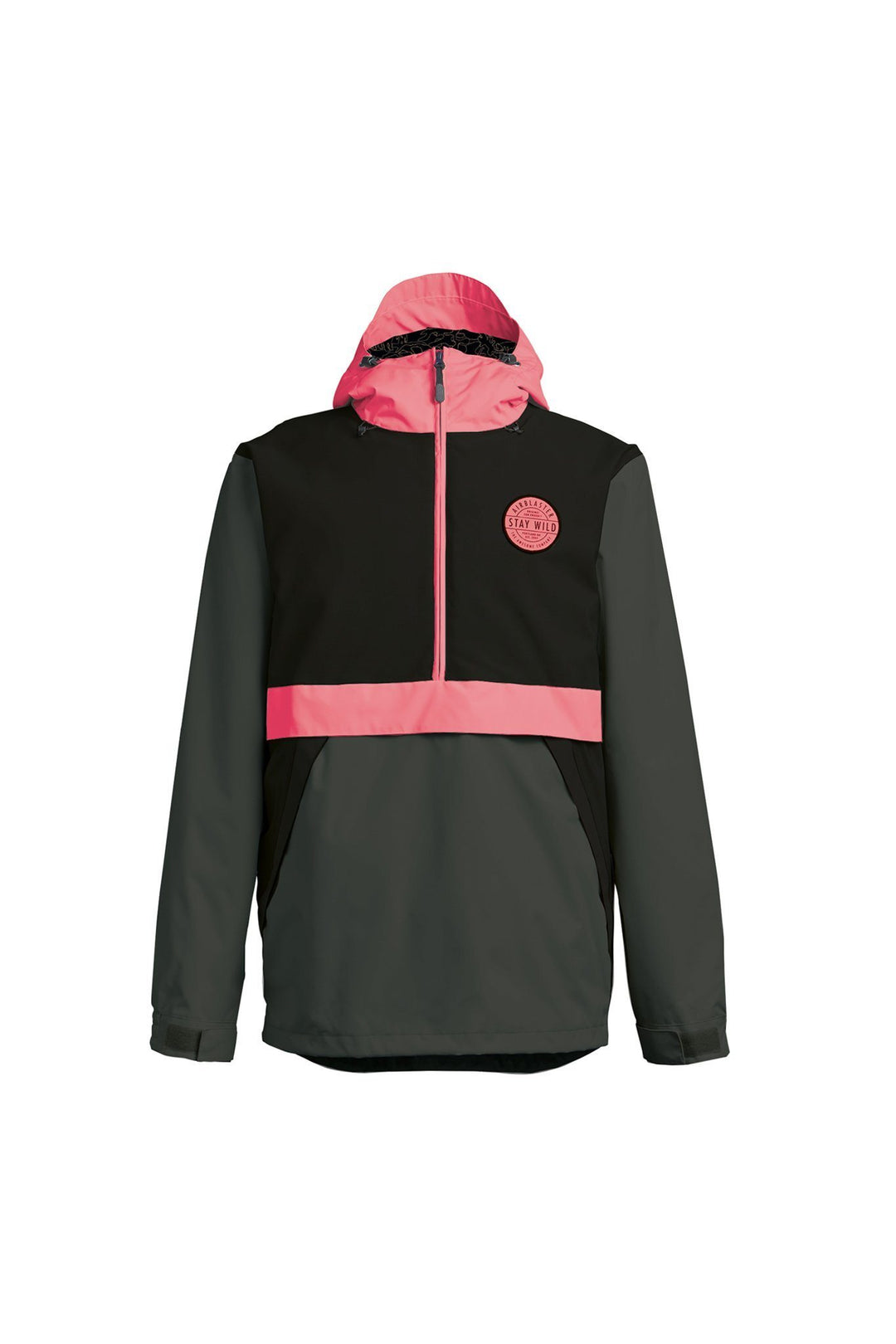 Airblaster Trenchover Jacket Black / Hot Coral S