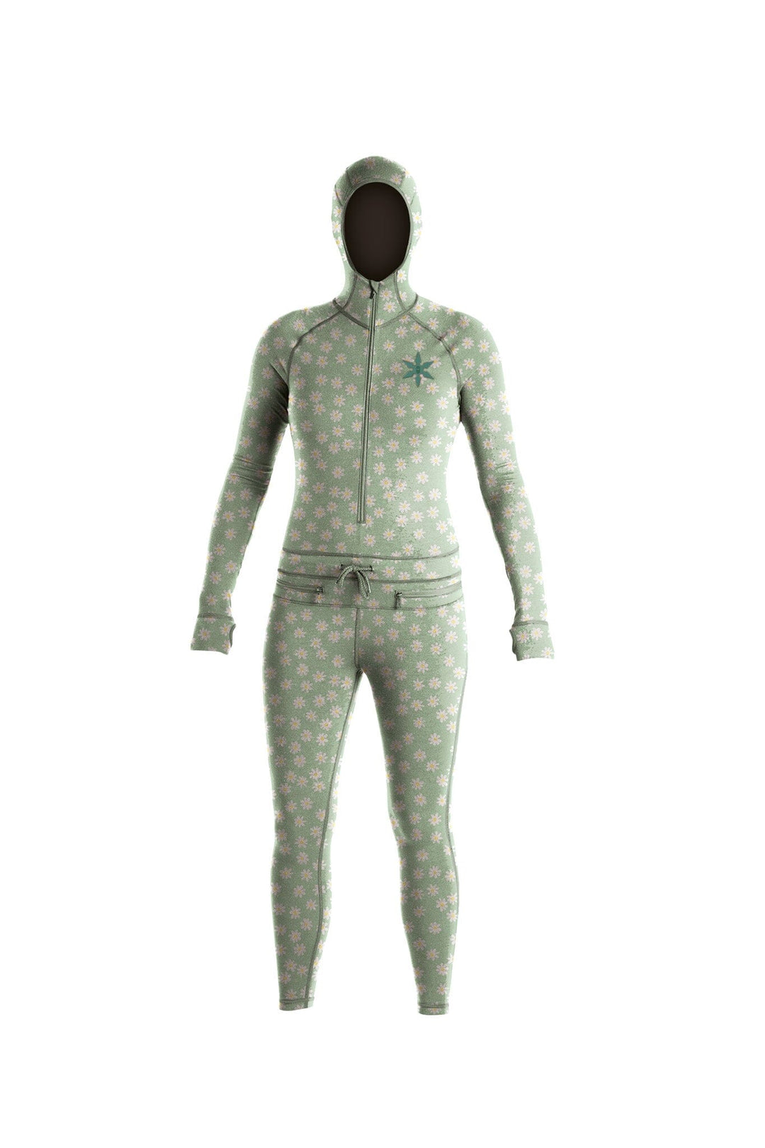 Airblaster Womens Classic Ninja Suit Mint Daisy S