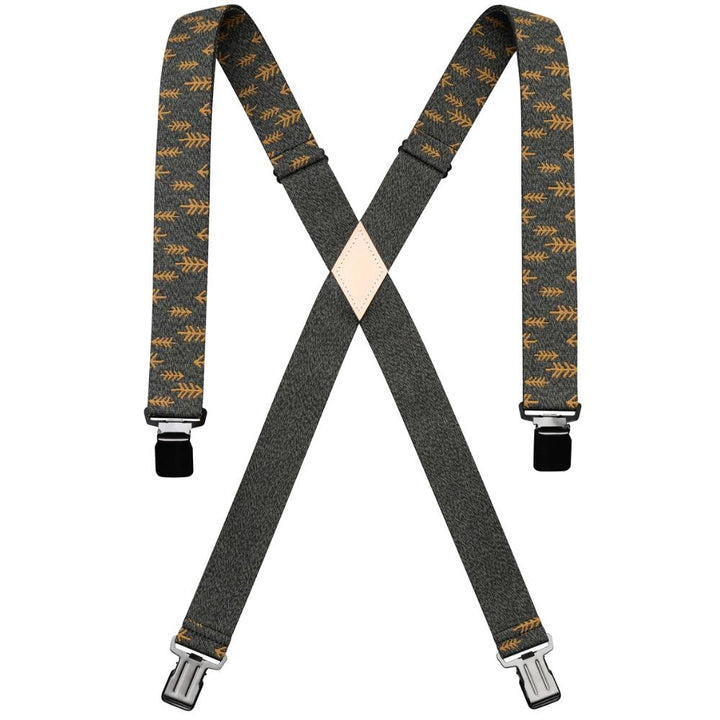 Aracade Jessup Suspenders Jessup Heather Green / Metal Brown