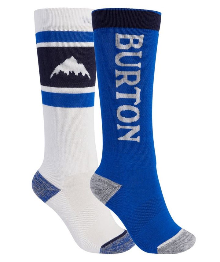 Burton Weekend Midweight Youth Sock 2-Pack Stout White / Lapis Blue M / L