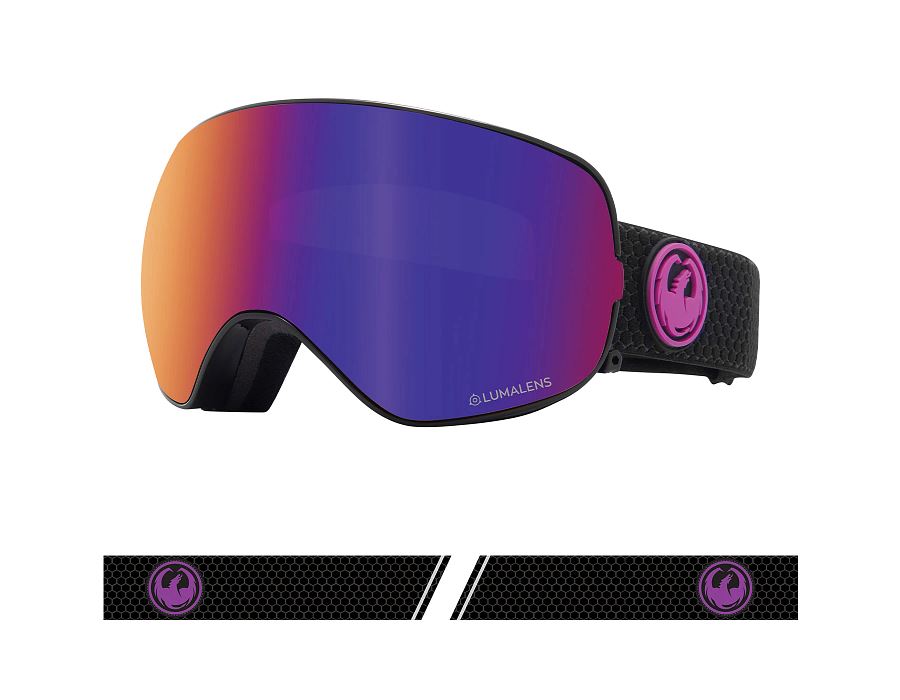 Dragon X2S Snow Goggles 2023 Split / Purple Ion / Amber