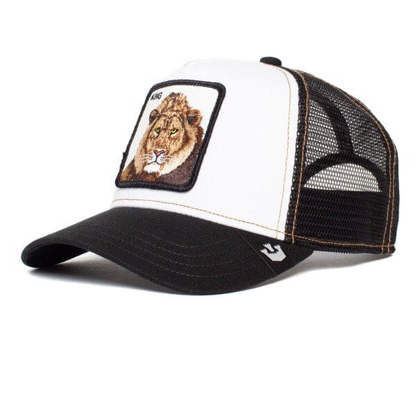 Goorin Bros The King Lion Trucker Cap Black / White