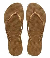 Havaianas Slim Jandals Bronze 41/42 Brazil