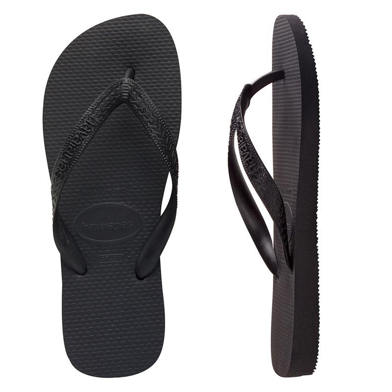 HAVAIANAS TOP JANDALS BLACK 33/34 BRAZIL