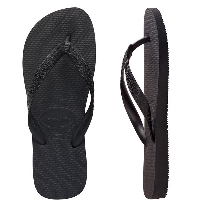 HAVAIANAS TOP JANDALS BLACK 33/34 BRAZIL