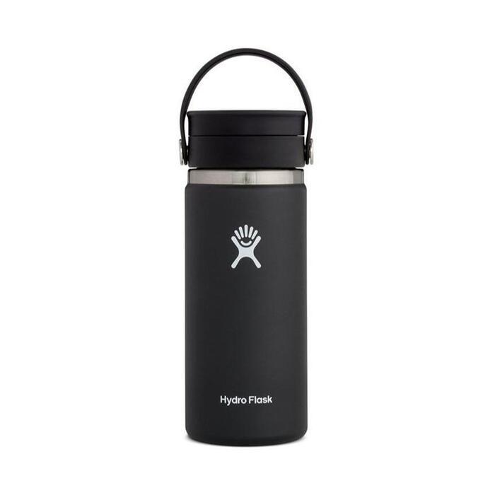 Hydro Flask 473mL Wide Mouth W/Flex Sip Lid Coffee Flask BLACK
