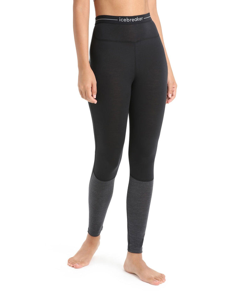 Icebreaker Womens 125 Zoneknit Merino Leggings Black S