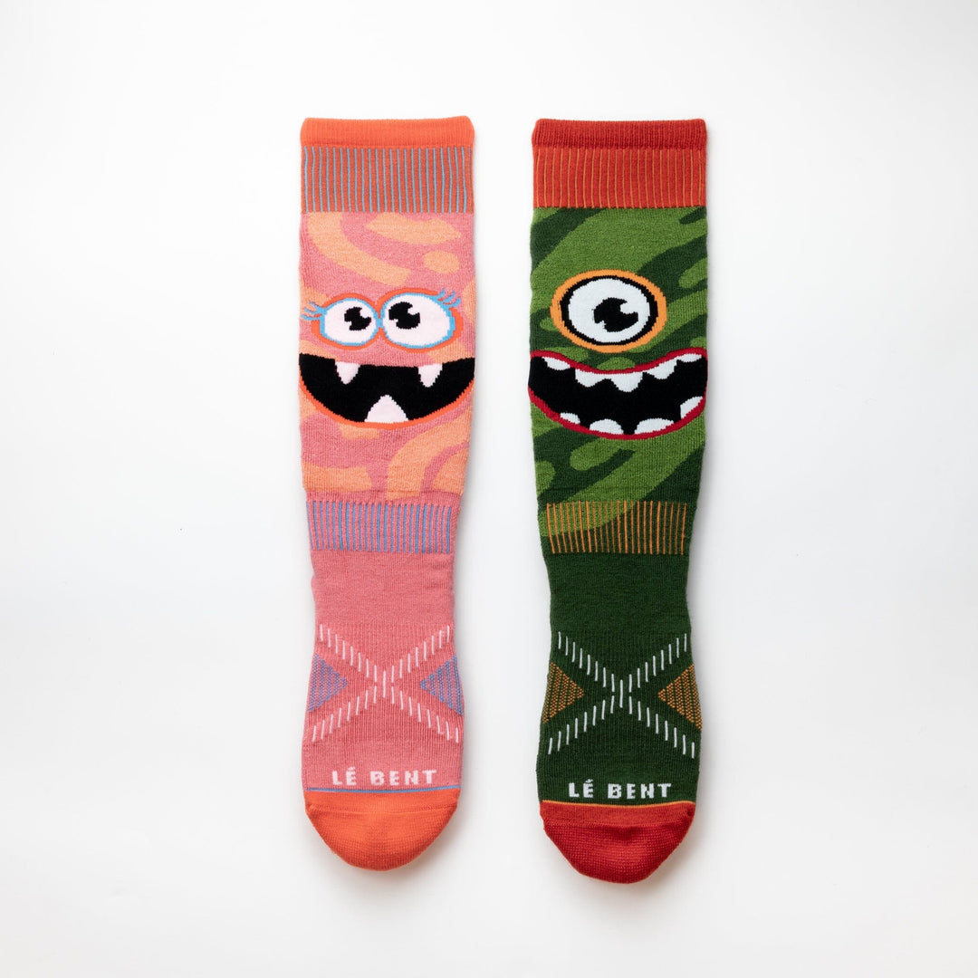 Le Bent Kids Monster Party Light Snow Sock