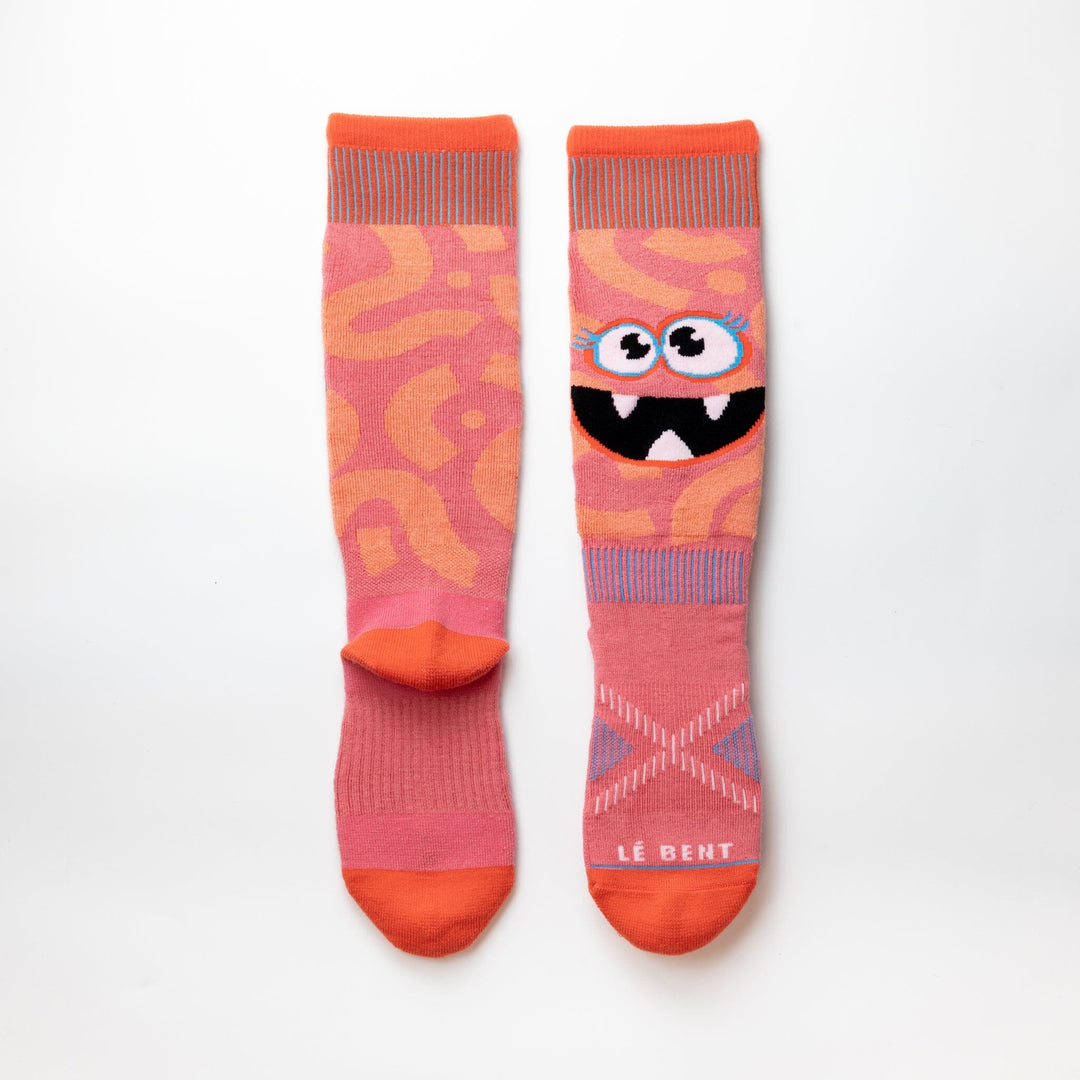 Le Bent Kids Monster Party Light Snow Sock