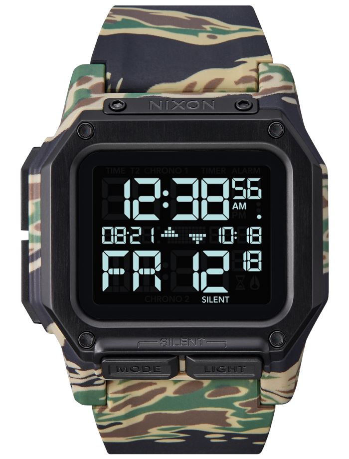 Nixon Regulus Watch Tiger Camo