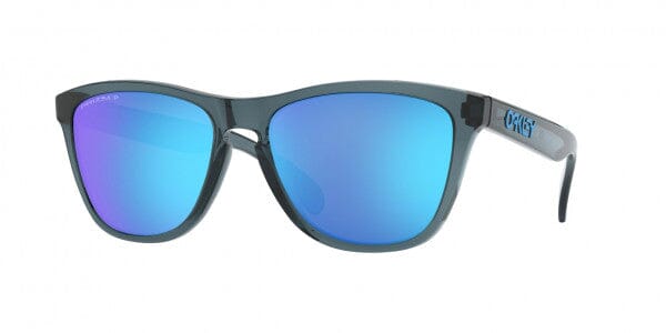 Oakley Frogskins Polarised Sunglasses Crystal Black / Prizm Sapphire Polar