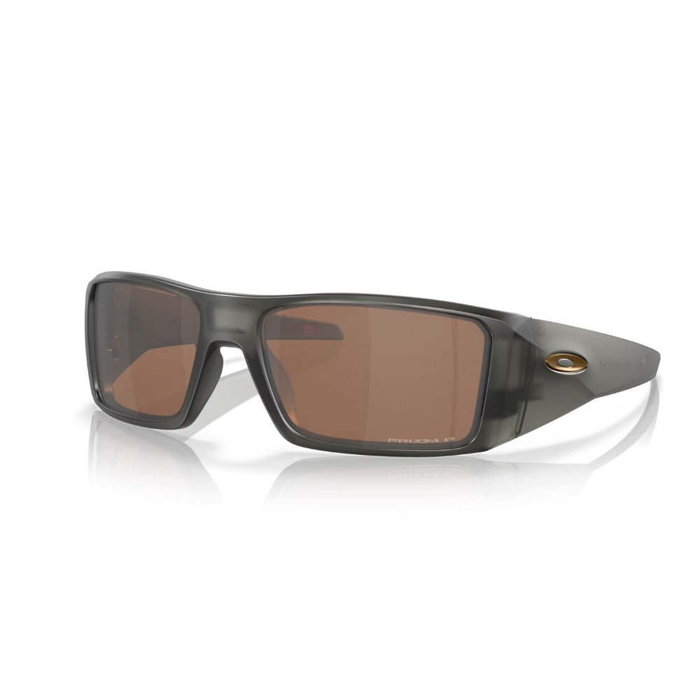 Oakley Heliostat Polarised Sunglasses Matte Grey / Prizm Tungsten Polar