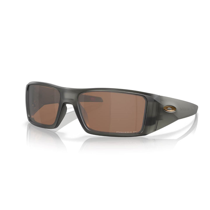 Oakley Heliostat Polarised Sunglasses Matte Grey / Prizm Tungsten Polar