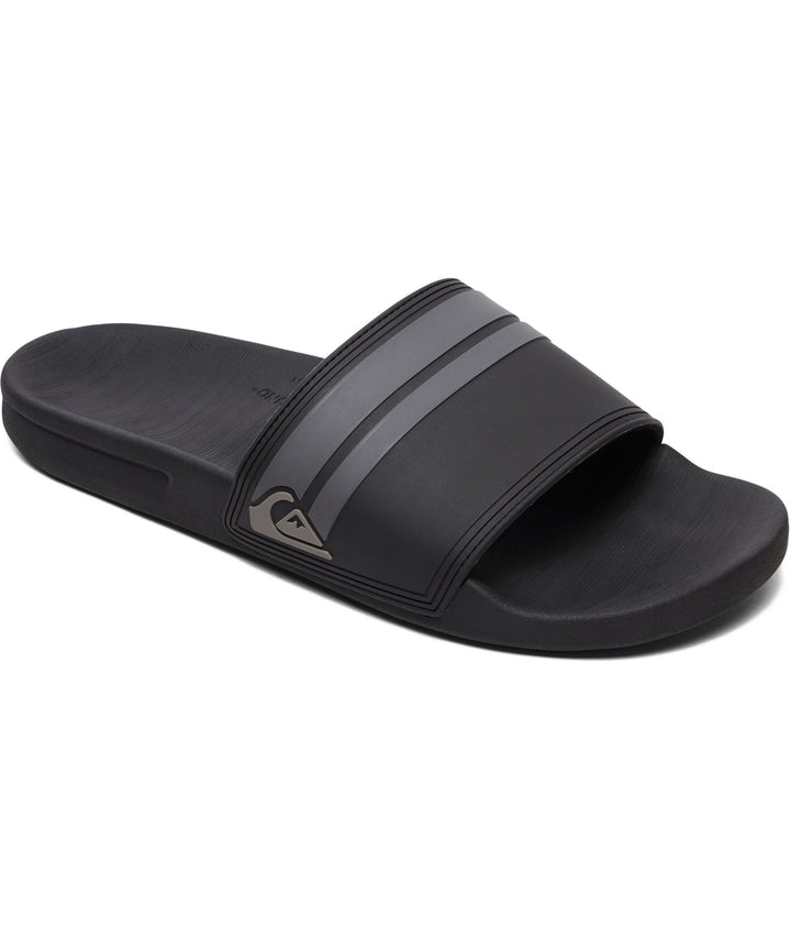 Quiksilver Rivi Slides Black / Black / Grey 8