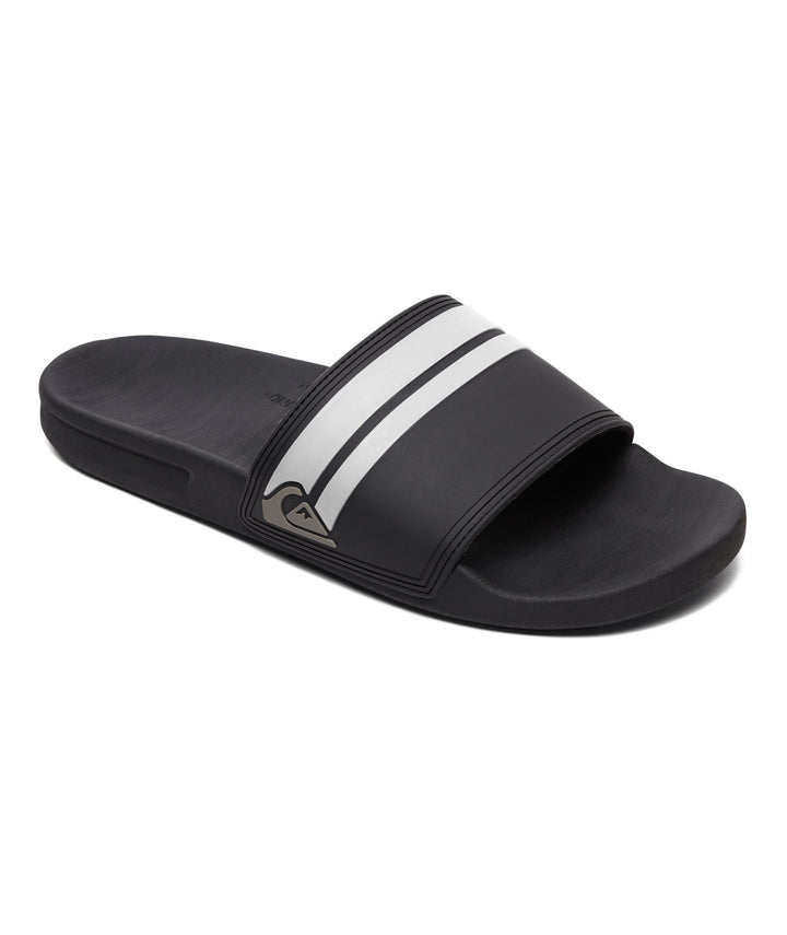 Quiksilver Rivi Slides Black / Black / White 8
