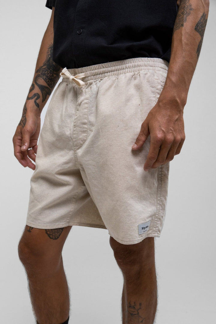 Rhythm Classic Linen Jam Shorts Sand 32