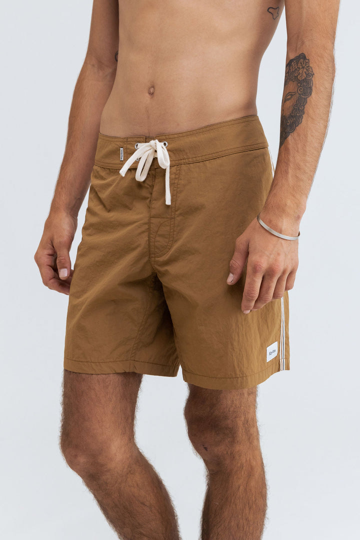 Rhythm Heritage Trunk Boardshorts Ochre 32
