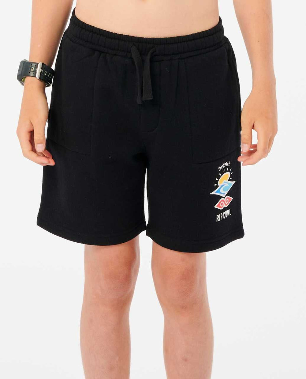 Rip Curl Search Icon Fleece Youth Shorts