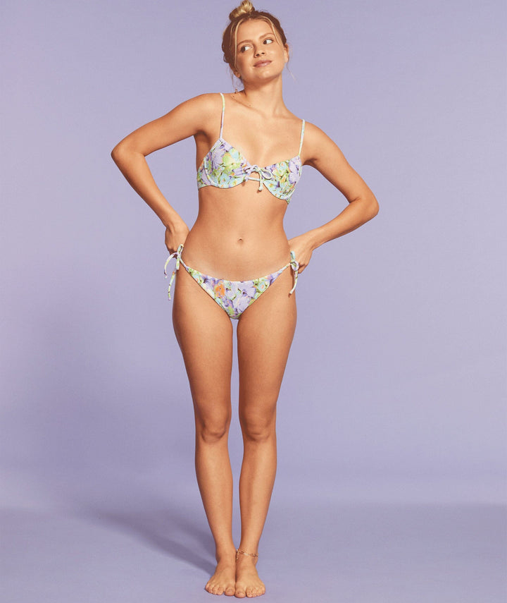 Roxy Blumen Bralette Tie Side Bikini