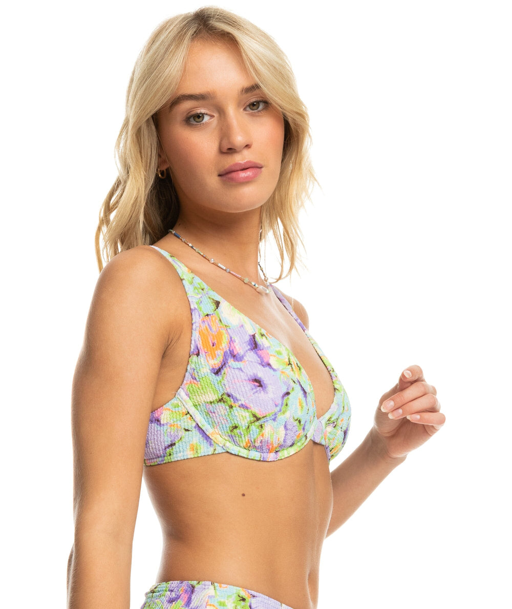 Roxy Blumen DCup High Leg Bikini