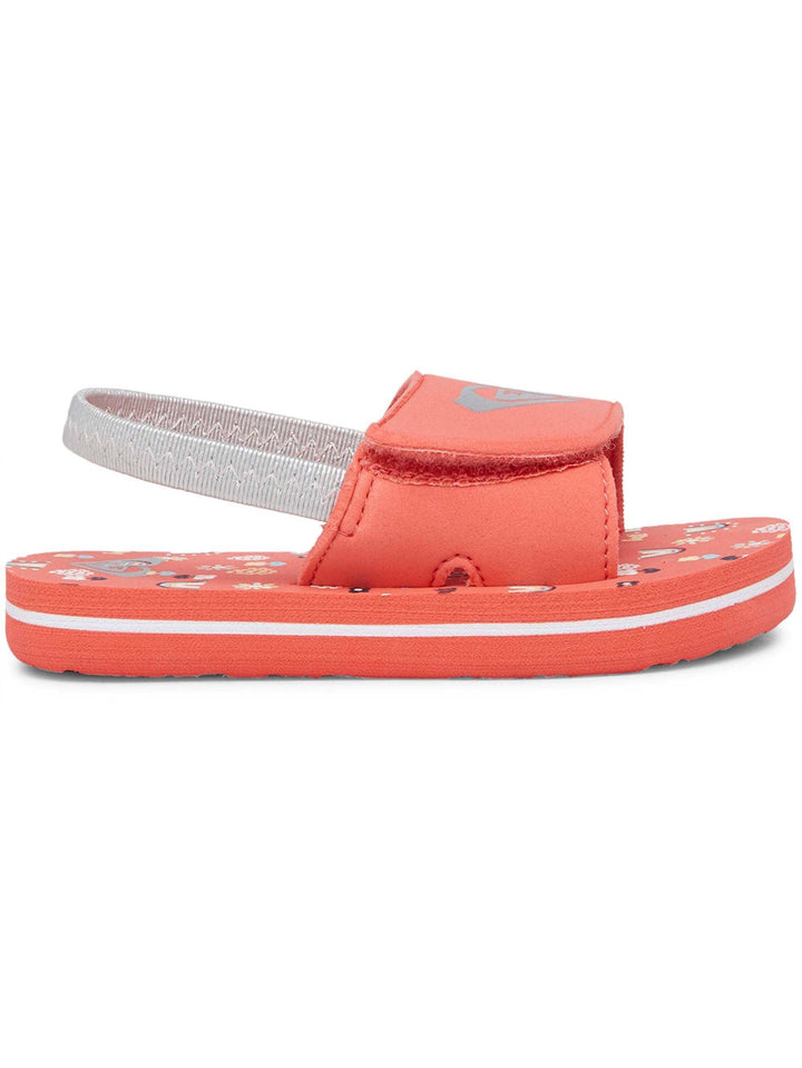 Roxy Girls Finn Jandals are a water-friendly EVA Jandal with elastic back strap & cute graphics.