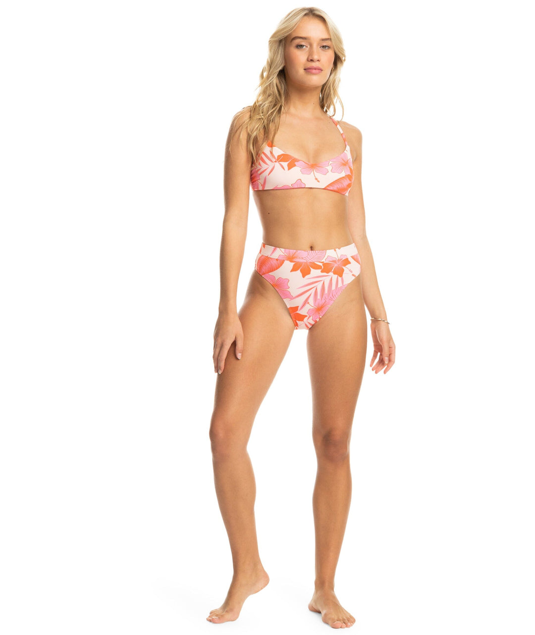 Roxy Printed Beach Classics DCup Mid Waist Bikini