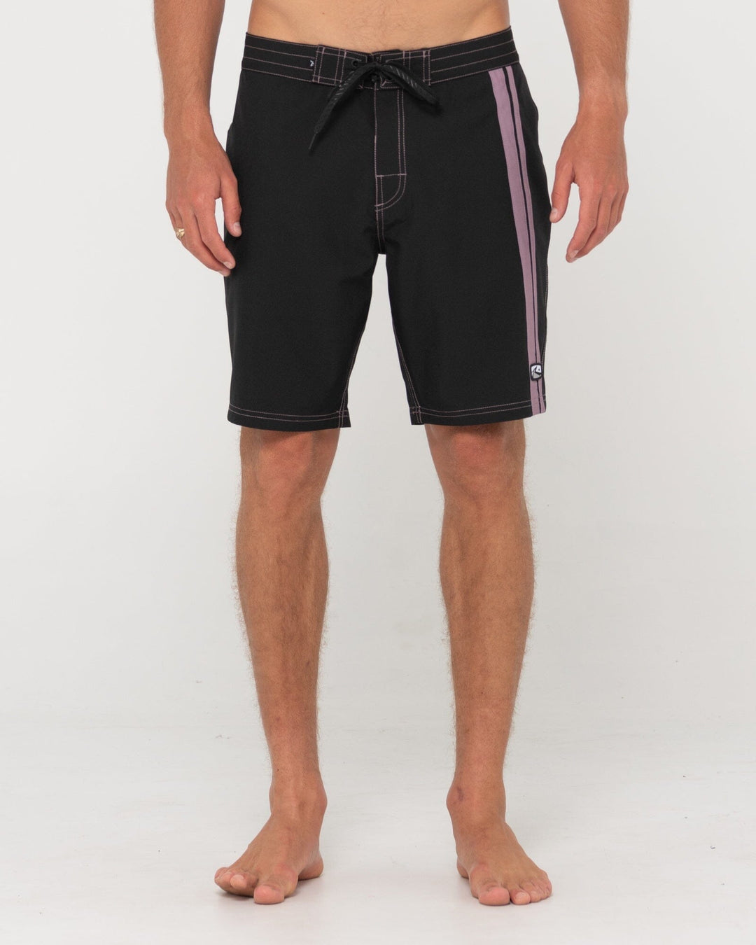 Rusty Burnt Rubber Fitted Boardshort