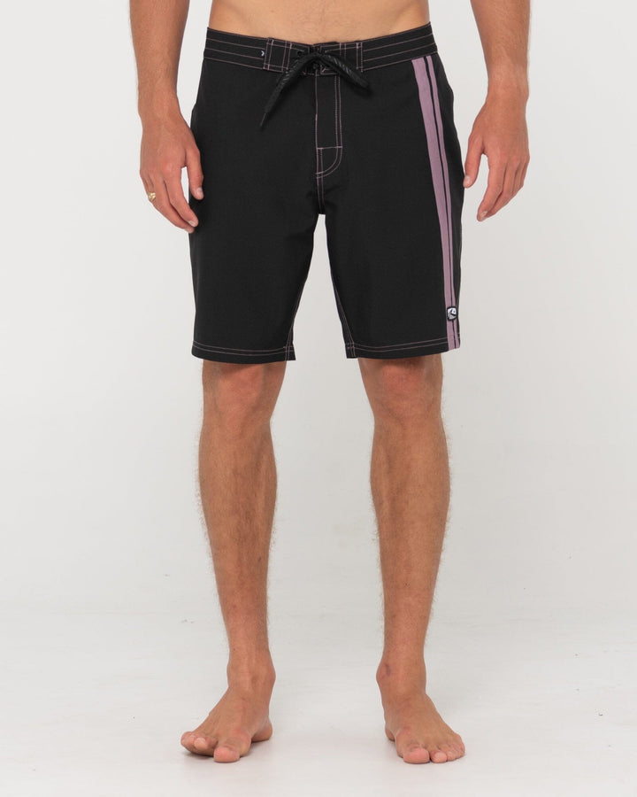 Rusty Burnt Rubber Fitted Boardshort