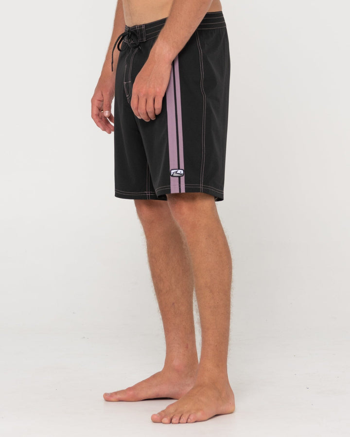 Rusty Burnt Rubber Fitted Boardshort