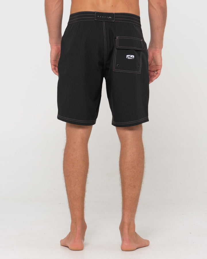 Rusty Burnt Rubber Fitted Boardshort